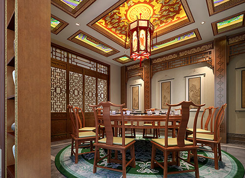 昌平中式古典风格家居装修设计效果图