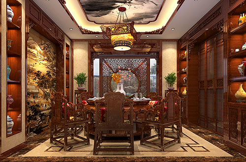 昌平温馨雅致的古典中式家庭装修设计效果图